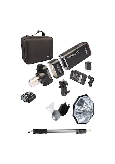Godox Pocket Flash AD200 Canon Uyumlu Full Set