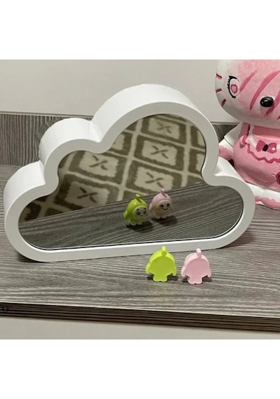 El Yapımı Büyük Boy Bulut Gece Lambası Pembe