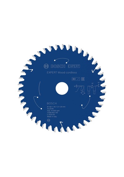 Tr Expert 140x20 Mm 42 Diş Akülü Ahşap Daire Testere 2608902140