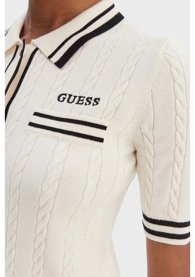 Guess Bayan Hırka V6rr02 Z4652 G1o6 Beyaz Beyaz