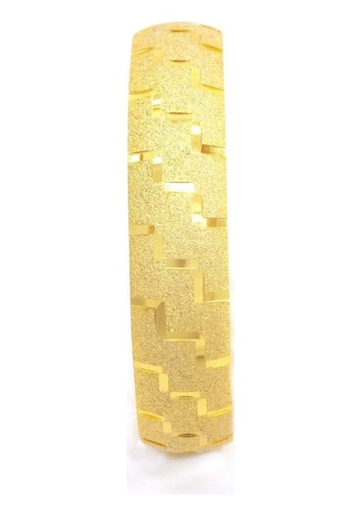 Ferizz Altın Kaplama Desenli Simli Bilezik 1.5 Cm Blz-3043 001