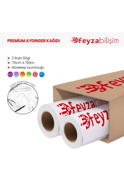 Feyza Bilişim P.kopya Ozalit Aydınger Kağıdı 92gr 75cm X 150mt-2