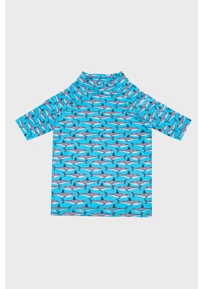 Slipstop Santana Uv Korumalı Kısa Kollu Mayo T Shirt Erkek Çocuk T Shirt St2631000003 Mavi