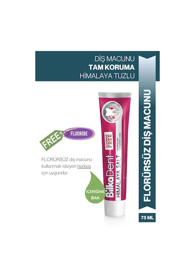 BilkaDent Florürsüz Himalaya Tuzu Diş Macunu 75 ML