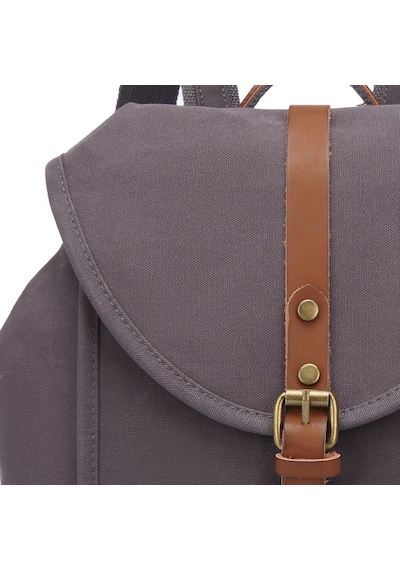 Kanvas Kumaş Kadın Sırt Çantası Smart Bags 1335 Kahverengi
