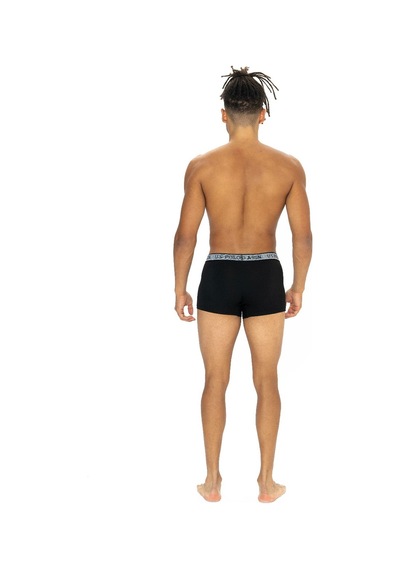 U.S. Polo Assn. U.s Polo Assn. 80540 Erkek Pamuklu 3'lü Boxer-bordo&siyah&antrasitmelanj Siyah