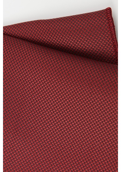Ac&Co / Altınyıldız Classics Erkek Bordo Desenli Kravat - Mendil Set Bordo