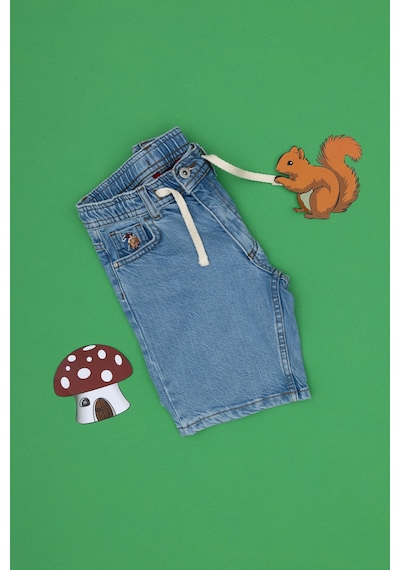 U.s. Polo Assn. Erkek Çocuk Mavi Şort Jean 50304249-dn0022 Mıd Blue
