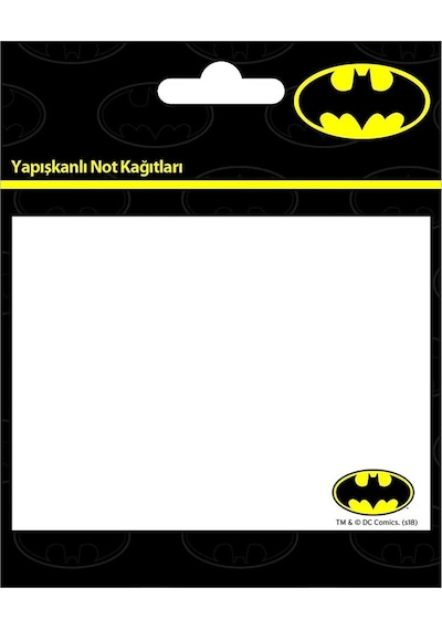 Batman Desenli 50 Yaprak 100 75 Çok Renkli