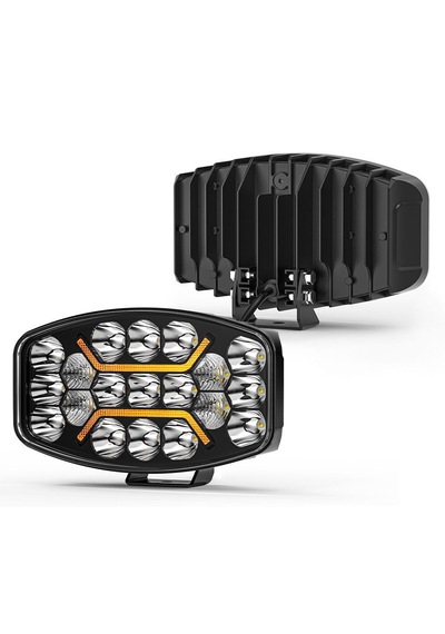 Kamyon Tır Traktör Off Road Jeep 10 İnç Oval Sis Farı 12-24 Volt