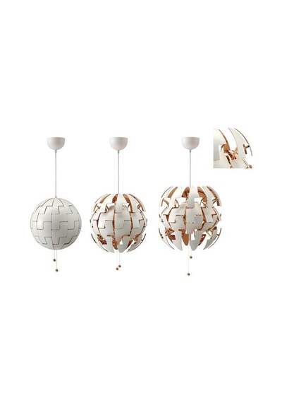 Ikea Ps 2014 Sarkıt Lamba, Beyaz-bakır Rengi, 35 Cm