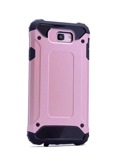 Noktaks Samsung Galaxy Uyumlu J7 Prime Kılıf Çift Katman Zırh Tank Crash Military Kapak Rose Gold T2460