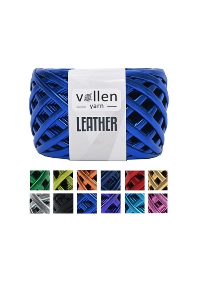 Premium Deri Ip Metalik Ip Çanta Ipi,parlak Penye Ip.120 Gram,saks Mavi