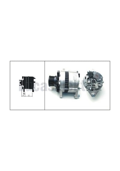Lucas-av Alternator A127 12v 65a Turk Traktor 8 Kanallı AOD-LUCAS 619 204 59