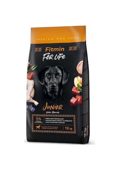 Fitmin Forlife Junior Büyük Irk Yavru Köpek Maması 12 Kg