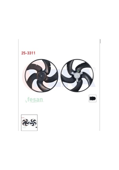 Peugeot 206 1998-2008 Klimasız 100w Tek Motor Fan Motoru