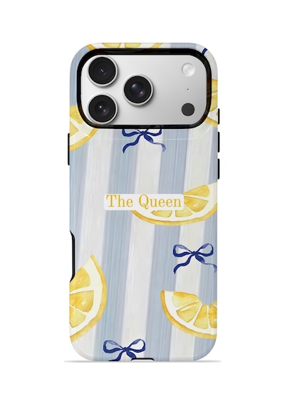 Apple iPhone Uyumlu 17 Pro Vorian Çift Katmanlı Magsafe Kılıf Queen Lemon Bow