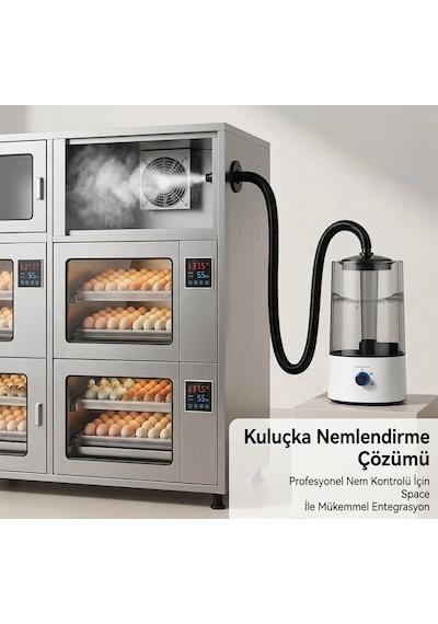Kuluçka Makinesi Nem Cihazı 4 Litre Ultrasonik Nemlendirici Otomatik Nem Kontrol Sistemi Civciv Çıkı