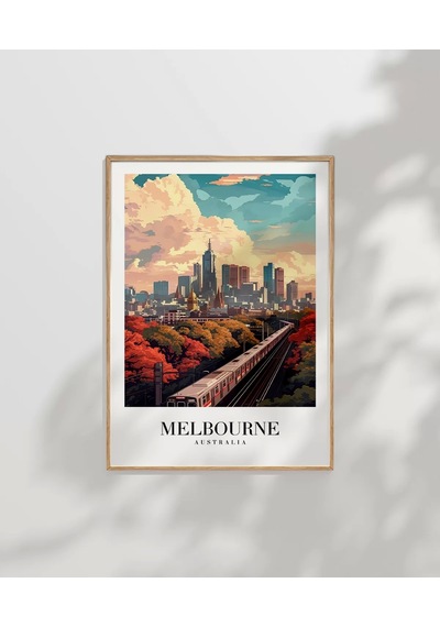 Çerçevesiz Poster Melbourne Tren İstasyonu