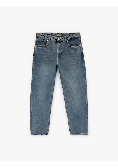 Koton Normal Bel Pamuklu Cepli Vintage Straight Fit Jean Pantolon İndigo Stone 6sam40150nd İndigo - Taş Koton Normal Bel Pamuklu Cepli Vintage Straight Fit Jean Pantolon İndigo Stone 6sam40150nd İndigo - Taş