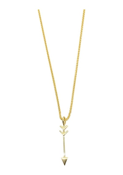 Gold Arrow Kolye Gümüş