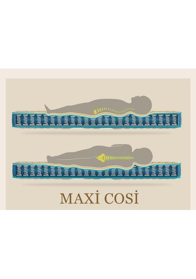 Babyhopeankara Maxi Cosi Gold 100X200 Ortopedik Yaylı Yatak Tek Kişilik Yatak