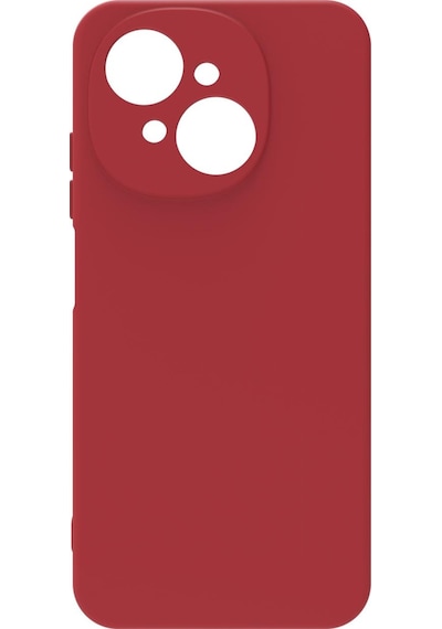 Tecno Spark Go 1 Kılıf Kamera Korumalı Silikon Rubber Arka Kapak Kırmızı