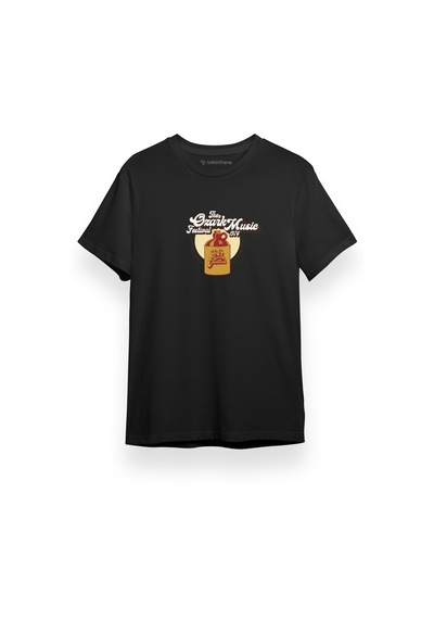 Ozark Music Festival 1974 Logo Siyah Kısa Kol Erkek Tshirt 001
