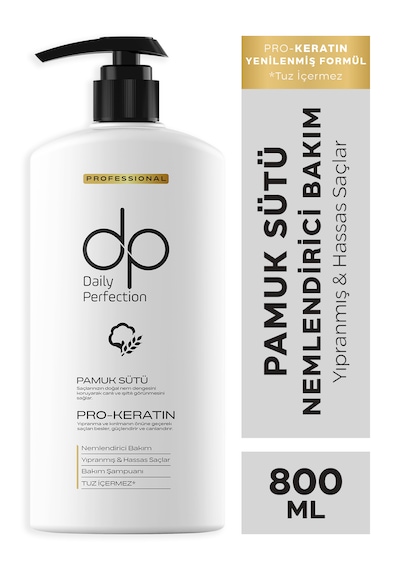 Dp Daily Perfection Pamuk Sütü Şampuan 800 ML + Argan Yağlı Saç Bakım Yağı 100 ML