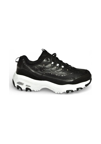 Fox Shoes Y702038709 Siyah Kalın Tabanlı Spor Ayakkabı Sneakers Siyah