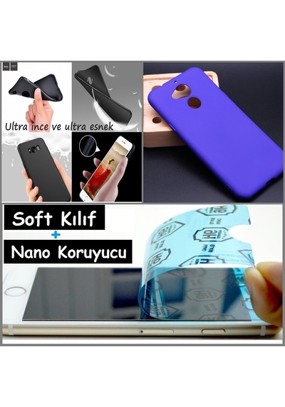 Gm5 Plus Kaliteli Soft Silikon Kilif + Nano Ekran Koruyucu 246992935 - Renk / Lacivert