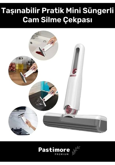 Premium Taşınabilir Mini Tezgah Banyo Mutfak Çekpas Lavabo Çekpası Süngerli Cam Silme Çekpası