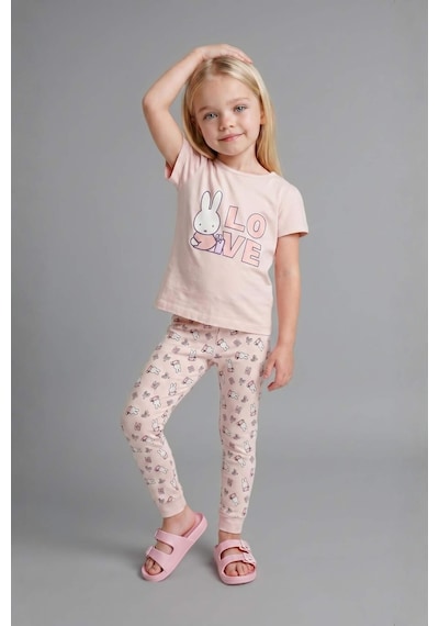 Defacto Miffy 2li Pijama Açık Pembe Takımı Kız Bebek H2762a526aupn300 Pembe-pn300