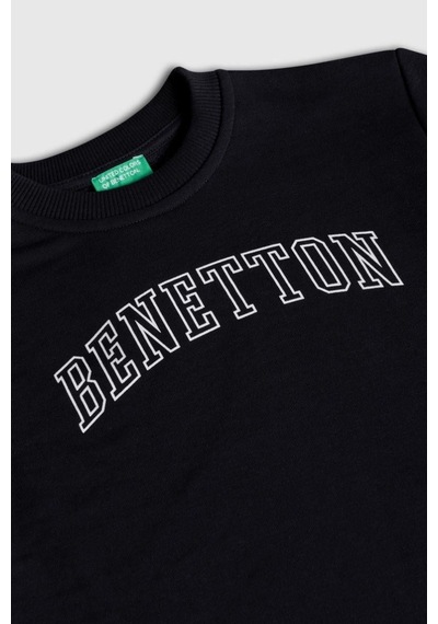 United Colors Of Benetton Erkek Çocuk Bnt-b23342 Sweatshirt Siyah-2128 SIYAH