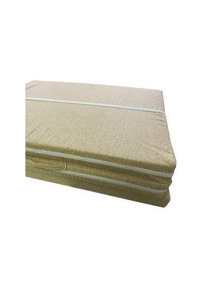 Viphomeconcept Katlanır Yer Yatağı Sünger Yatak Cappuccino Kırçıllı 80X180 Cm