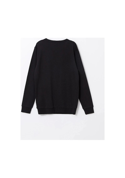 LC Waikiki Lcw Kids Siyah Bisiklet Yaka Erkek Çocuk Kalın Eşofman Takımı New Black