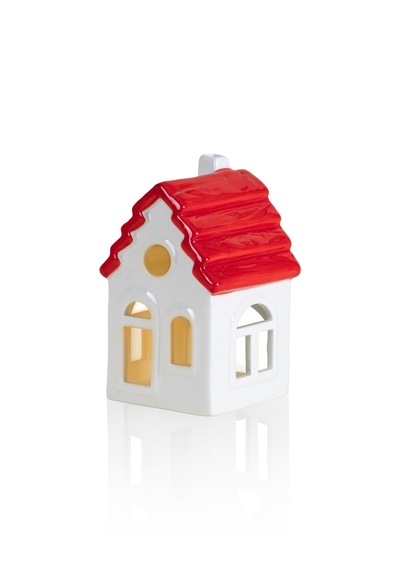 Dekoratif Tealight Yılbaşı Evi 9x8x15 Cm Yılbaşı Evi