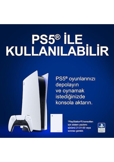 Seagate 5tb Stlv5000200 Playstation Konsolları İçin Game Drive
