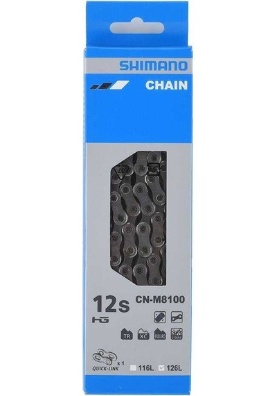 Shimano Xt Cn-M8100 12 Vites 126 Bakla Zincir Gümüş