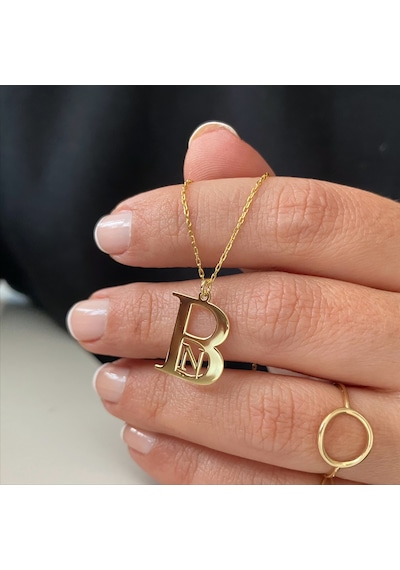 Simurg Jewellery Gümüş Tasarım Harfli Kolye