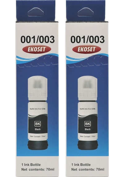 Ekoset Epson L1110 L3110 L3111 L3150 Siyah Uyumlu Mürekkep 70 ML 2