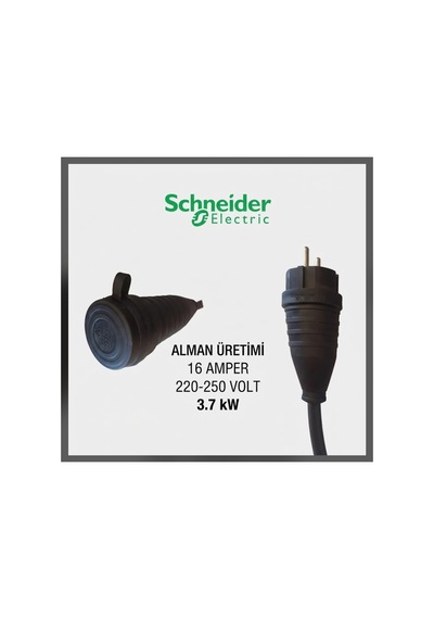 Hes Veya Öznur Kablolu Araç Şarjı Uyumlu 30 Metre 3x2.5 Mm Ttr Tam Bakır 3.7kw - 16 Amper Schneider Kauçuk Fişli Uzatma Seyyar - 932243213 Hes Veya Öznur Kablolu Araç Şarjı Uyumlu 30 Metre 3x2.5 Mm Ttr Tam Bakır 3.7kw - 16 Amper Schneider Kauçuk Fişli Uzatma Seyyar - 932243213