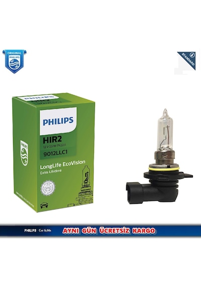 Philips Uyumlu Hır2 9012llc1 Standart Ampul ll-long Life Uzun Ömürlü