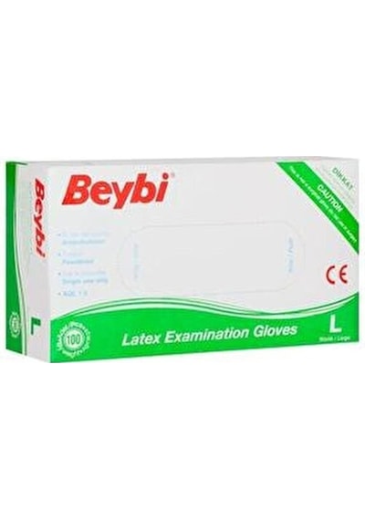 Beybi Lateks Pudralı Eldiven 100'Lü