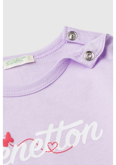 United Colors of Benetton Yenidoğan Kız Tshirt 3ı1xa1052 Açık Pembe