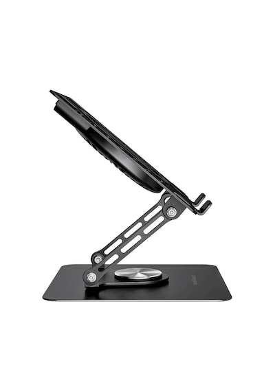 Addison Bykalite Ad-rc36 Steely 360 Derece Dönebilen Fanlı Rgb Işıklı Ayarlanabilir Siyah Metal Laptop Stand