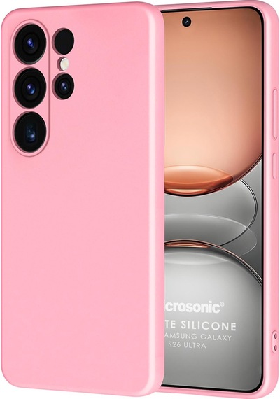 Microsonic Samsung Galaxy Uyumlu S26 Ultra Kılıf Groovy Soft Pembe -