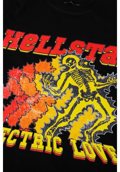 Flood Of Style Hellstar Baskılı Siyah Oversize Unisex