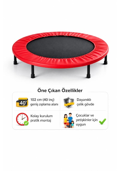 Çocuk Tranbolin Mini Fitness Trambolini Yetişkin Ve Çocuk Zıplama Trambolini Ev Tipi Egzersiz Trambolini