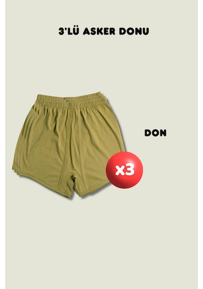 Outdoorun 3'lü Don Askerlik Seti - Temel Ve Bedelli Askerlik Malzemeleri Haki